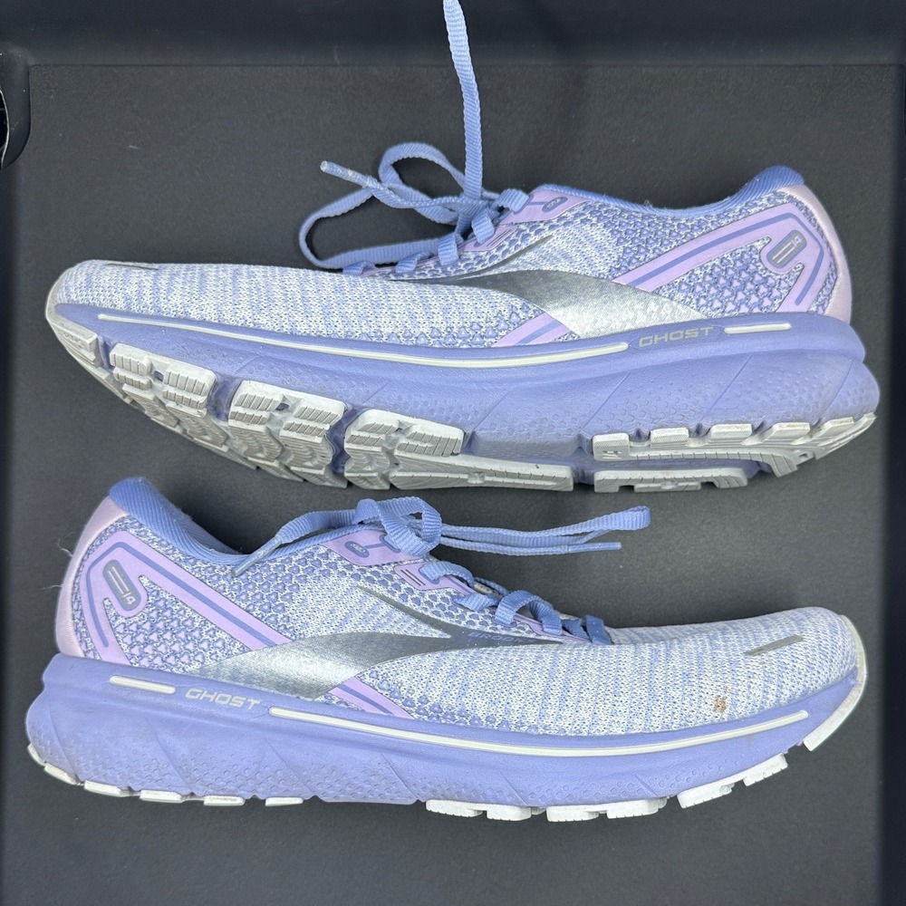 Brooks Ghost 14 Running Shoes Womens 9.5 Purple Silver